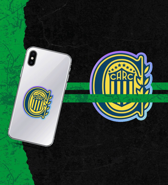 Escudo Rosario Central Tornasolado